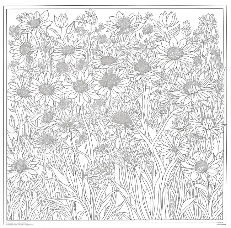 Coloring pages of a sose in bloom