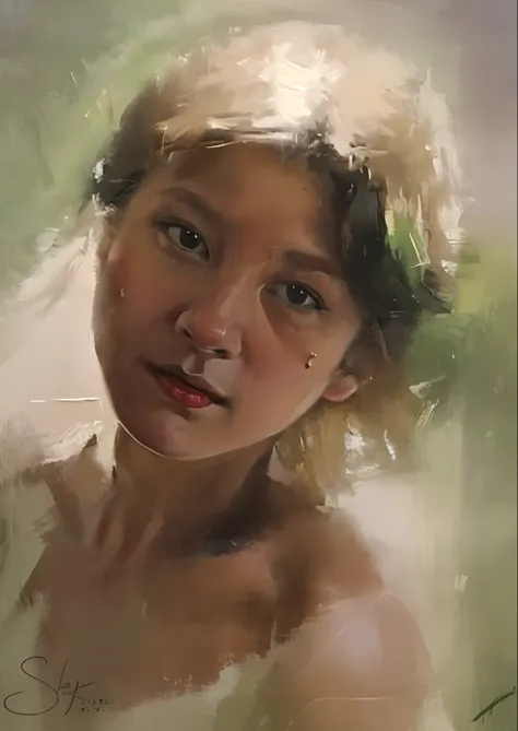 oil painting,Girl portrait,