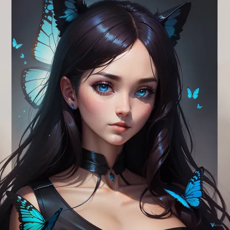 Midnight, digital painting, by Vinzlim🦋