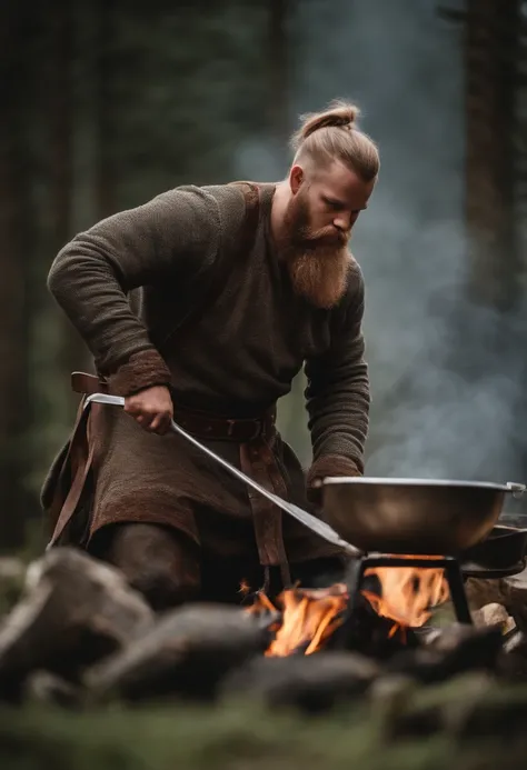 viking making grill