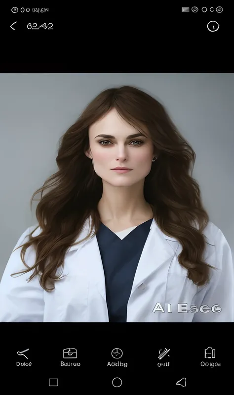 PORTRAIT, REALISTIC, PHOTOREALISTIC, Keira Knightley, a medical nurse, At hospital, E.R,