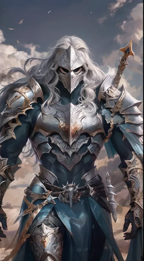 imagem arafed de um homem com uma espada e armadura, epic exquisite character art, arte oficial altamente detalhada, arte chave detalhada do anime, arte de personagem impressionante, 2. 5 d cgi anime fantasia arte, cavaleiro da fantasia, Deviantart ArtStat...