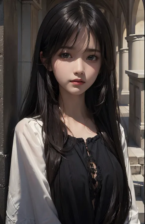 (ultra realisic), (illustratio), (Resolution Enhancement), (8K), (A highly detailed), (The best illustrations),, (Top  Quality), (A highly detailed), (​masterpiece), (wall paper), (Detailed face), Solo, 1 Girl, Watching the viewer, Fine details, Detailed f...