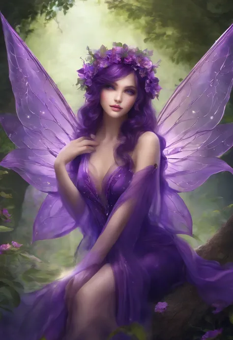 purple anime fairy