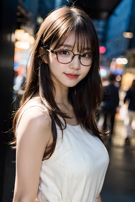 8K、Raw photography、top-quality、​masterpiece、realisitic、Photorealsitic、ultra-detailliert、超A high resolution、女の子1人、see the beholder、beautifull detailed face、Constriction、Slim waist、White summer clothes、Beautiful detailed skin、Skin Texture、Floating hair、Profe...