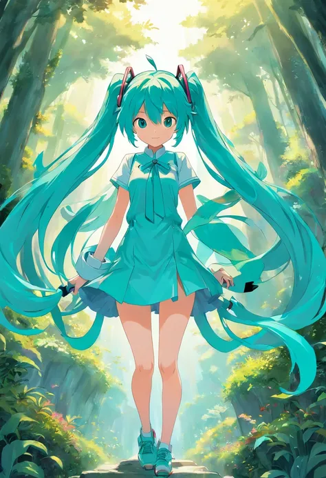 HATSUNE Miku, simple background