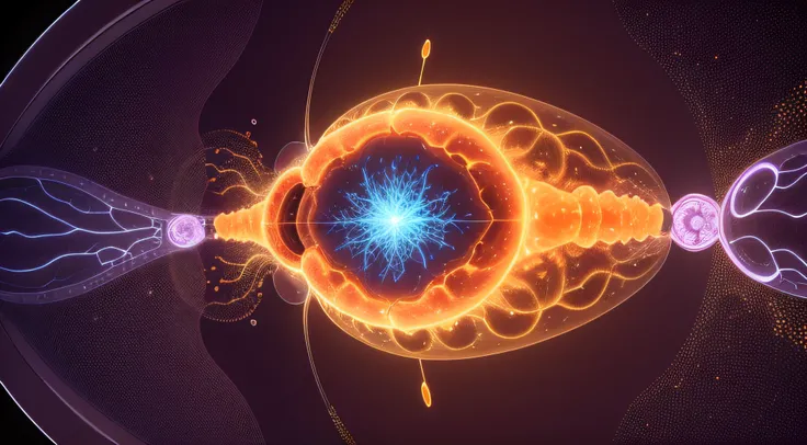 beta-endorfiny, the interior of the body in a very large zoom, you can see the cells, the pituitary gland secretes endorphins, beta-endorfiny, amino acids, neurons produce neurotransmitter substances