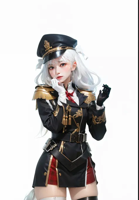 1 girl, white hair, realistic, ultra detail