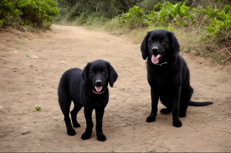 Um cachorro alado de fogo e gelo