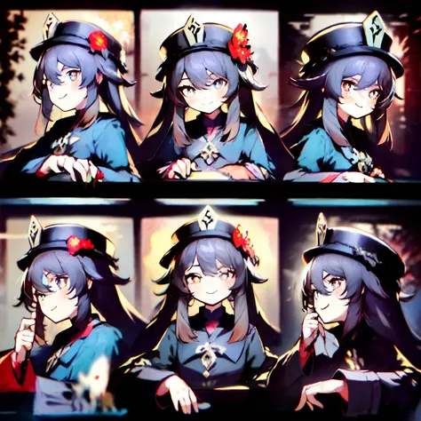 1 Cute Girl，9 tables，9 poses and expressions，Different emotions，10