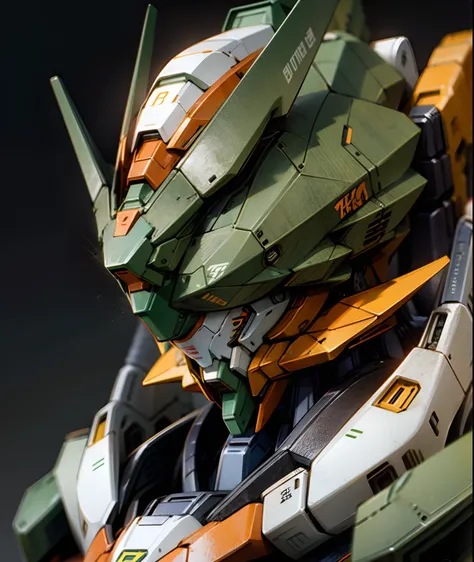 Orange and Green gundam