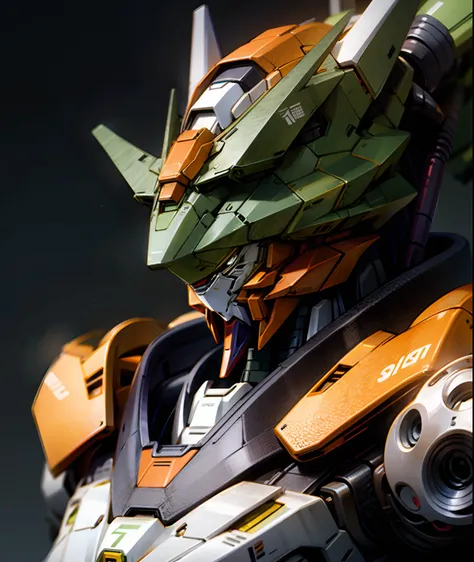 Orange and Green gundam