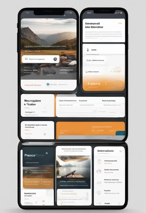 Develop a detailed description of a user interface (UX/UI) para um aplicativo de um site de tecnologia. The app should provide intuitive navigation, present up-to-date news and articles on technology, allow content search, Social interaction between users,...