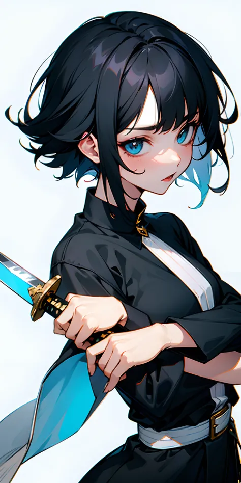 sword
Pretty
shortcut
black hair