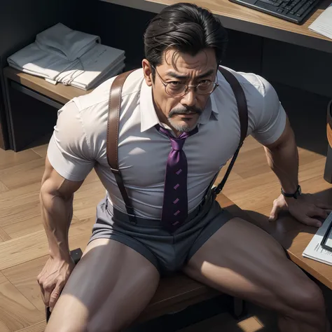 age 55，Kogoro Mouri，uncles，Shirtless，Tong，Bulge，fortitude，Sitting in the office，Black short stockings，Suspenders，(Milky white liquid )lbeard，fortitude，Bukkake，k hd，artwork of a，wear suit，The crotch has huge protrusions，Top view ，The erection，Rub your crotc...