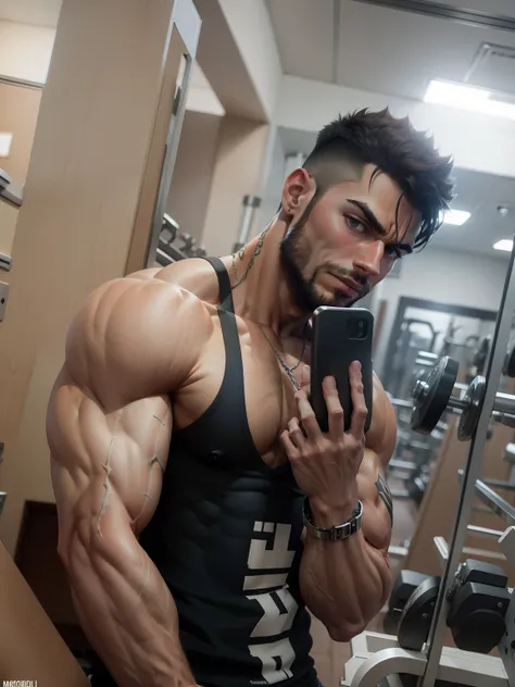 Mascular strong ripped physique