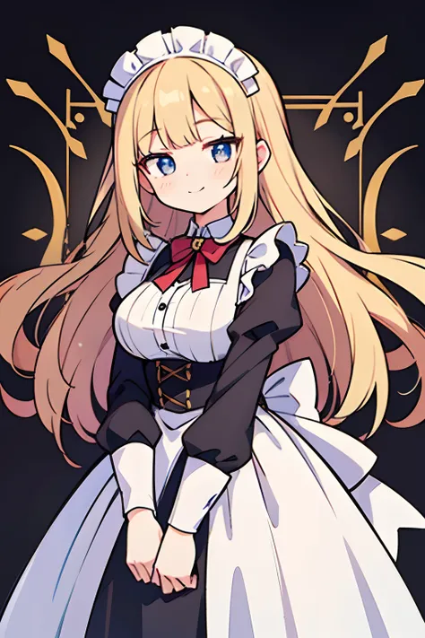 18 year old beautiful girl, Big eyes, Large breasts, Petite and slender, 8K, of the highest quality, (Highly detailed head: 1.0), (Very detailed face: 1.0), (very detail hair: 1.0), maid clothes, high detailed official artwork, anime moe art style, clean d...