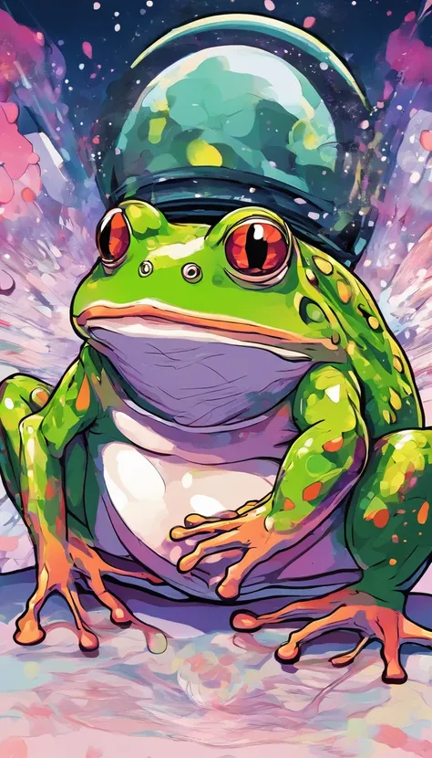 Throaty frog