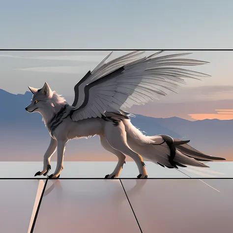 Winged wolf