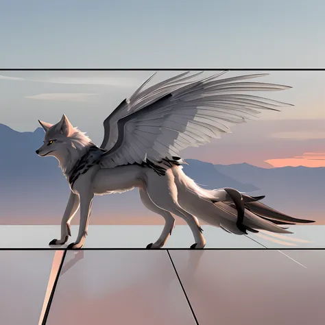 Winged wolf