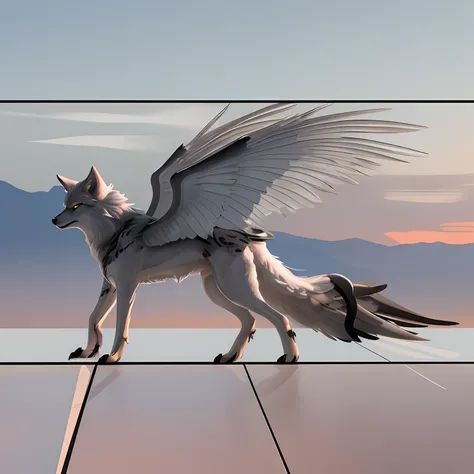 Winged wolf