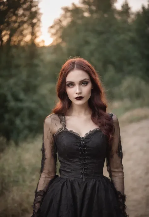 sexy gothic girl, (Canon EOS 5D Mark IV Camera, Famous for capturing vibrant colors and rich textures:1.2),upper body