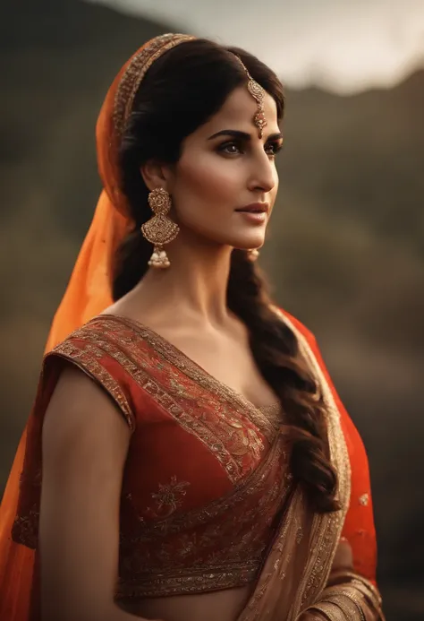 A beautiful woman ((Katrina kaif:1.2)) in (intricate Retro Vintage Boho Outfit)), ((sharp focus)), ((Nikon Z 85mm)), unparalleled masterpiece, ultra-realistic 8k photos, best quality, masterpiece, (photorealistic:1.2), (realistic:1.5), (hyperrealistic:1.2)...