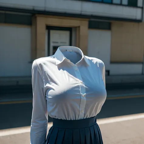 school uniform,((invisible, no humans:1.5, headless:1.5, handless, legless)), big breast, close-up to breast, 
(8k, RAW photo, best quality, masterpiece:1.2), (realistic, photo-realistic:1.37),photon mapping, radiosity, ((Hasselblad photography)),physicall...