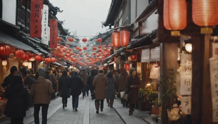 １９６０Japan chronological order,A bustling shopping street、wanting