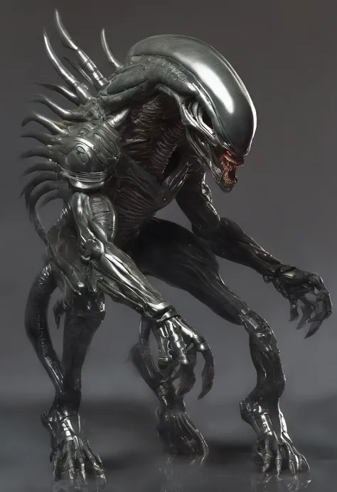 Alien Predator，Battle form，fully body photo，Delicate picture