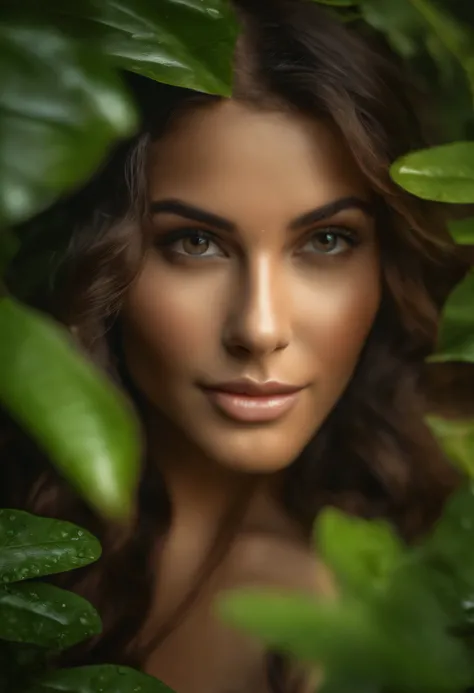 (best quality,4k,8k,highres,masterpiece:1.2),ultra-detailed,(realistic,photorealistic,photo-realistic:1.37),amazon woman,beautiful detailed eyes,beautiful detailed lips,extremely detailed eyes and face,longeyelashes,girl,garden,forest,rainforest,river,fres...