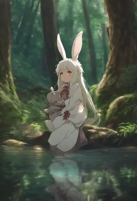 Nanachi, Made in Abyss, girl, Forest, Water, Nanachi