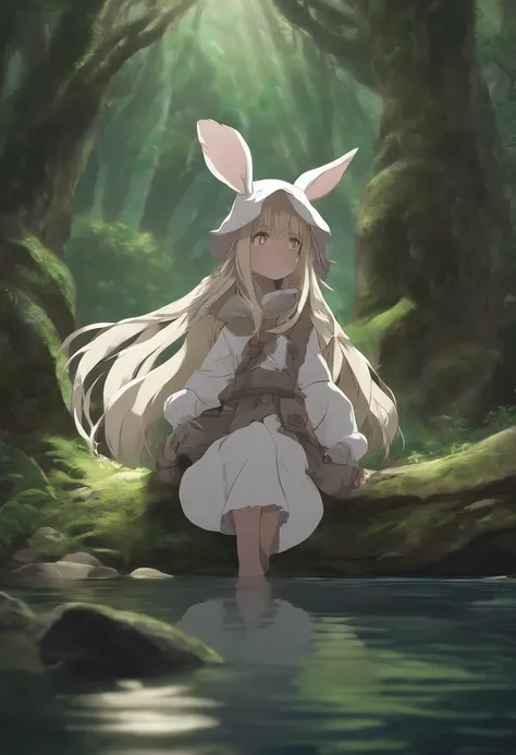 Nanachi, Made in Abyss, girl, Forest, Water, Nanachi