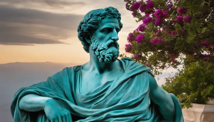 Statue of a Greek philosopher