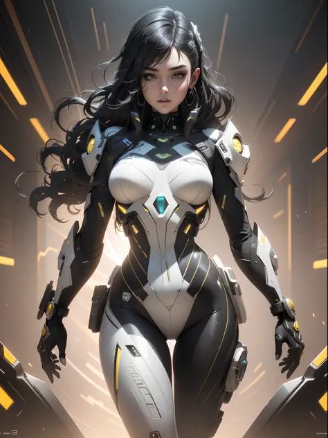 ((best quality)), ((masterpiece)), (detailed:1.4), 3d, an image of a beautiful cyberpunk female with thick voluminous hair,light...