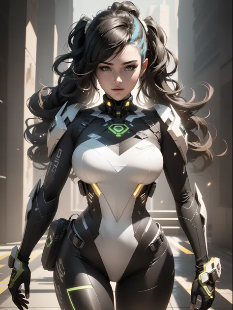 ((best quality)), ((masterpiece)), (detailed:1.4), 3d, an image of a beautiful cyberpunk female with thick voluminous hair,light...