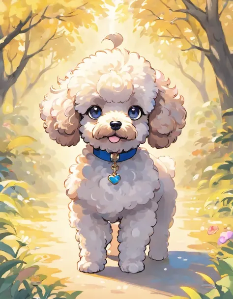 Behold a stunning work of art in Naoki Saitos signature style, featuring the charming and elegant toy Poodle. This exquisite illustration captures the essence of this beloved breed with a touch of grandeur and mystique.

Its fur is depicted with intricate ...