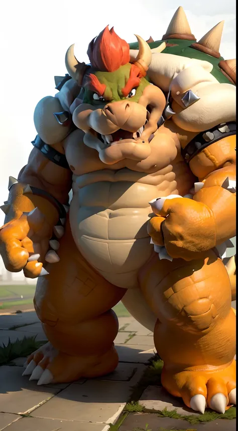 1men, solo,  full body , Bowser