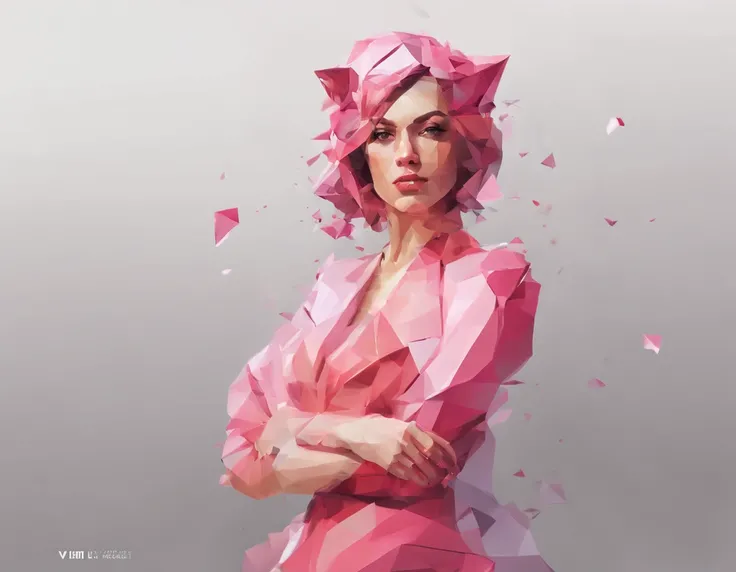 Uma mulher gato vermelho e rosa peludo (fotorrealista:1.5), (Foto RAW, 8k UHD, Standing position, beleza abstrata, Centrado, looking at the camera, Facing the camera, nearing perfection, Dynamic, altamente detalhado, liso, foco nítido, 8k, high-definition resolution, illustration, arte de Carne Griffiths e Wadim Kashin, fundo branco