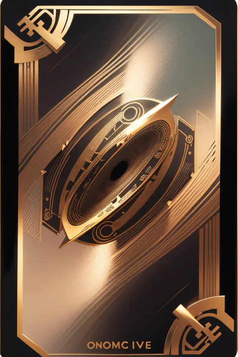 Metallic fugurative art card