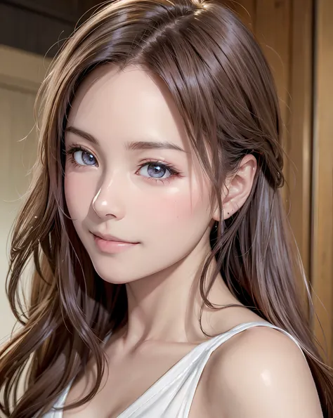 (masutepiece:1.3), High resolution, ultra-detailliert,8k wallpaper, Realistic, Photorealsitic, Raw photo, beautifull detailed face,, realistic glistening skin,, detailed hair texture, Perfect body, Beautiful face, acurate, Anatomically correct,  Highly det...