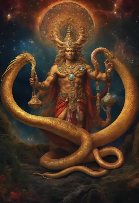 Cosmic god with the appearance of a snake