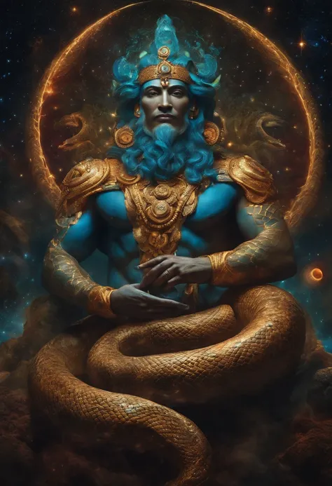 Cosmic god with the appearance of a snake