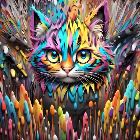 (CATS manicon ),(melhor pose),(best angle), (better expression), Eduardo Kobra acolchoamento ,multidimensional geometric wall PORTRAIT, arte, Chibi,Yang08k, lindo, Colouring,