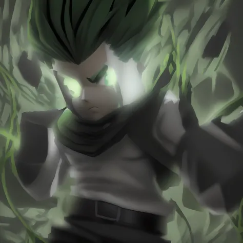 gon frieecss, hunterxhunter, capa para jogo, corpo quadrado, estilo roblox