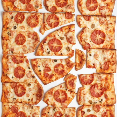 pizza, 1 piece,​masterpiece,top-quality,professional photograpy,detail portrayal,8K,the background is white