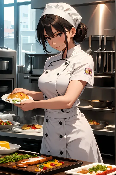 A beautiful Women, ( chef)