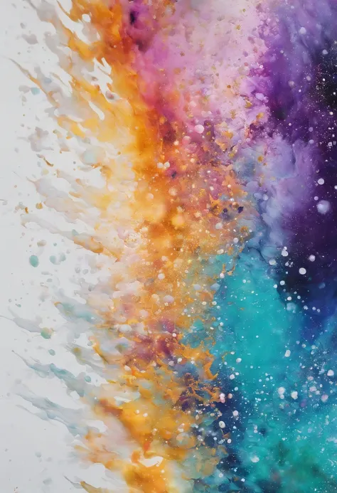 Tatsuki Arisawa (bleach), an abstract artist known for her unique use of acrylic pouring - using acrylic paints in shades of blues, greens, and purples, creates a mesmerizing artwork that captures the essence of serenity and peace. The dominant color schem...