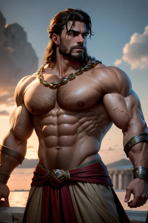 stock stoic gricki which is the historical Greek status with muscles in the Hercules style 8k cinematic profile and dark background