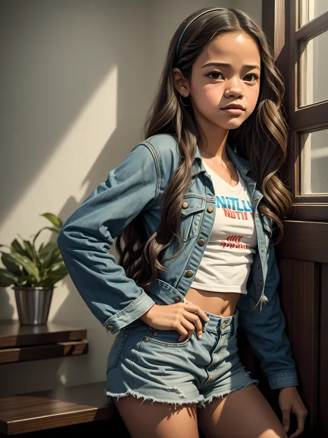 ((uma linda mulher atraente realistica, inspirada  jenna ortega do filme "wandinha", inspirada no filme wandinha da netflix:1.2)...